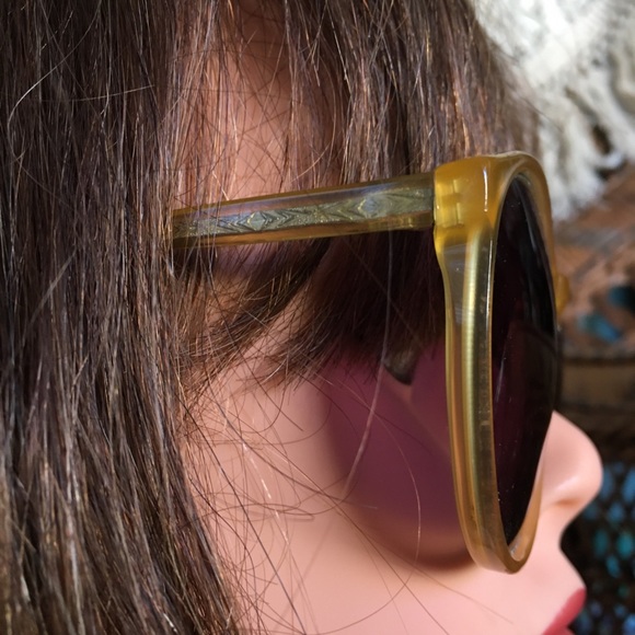 vintage mod butterfly frame dark lens hippie mid century modern shades - Picture 4 of 8